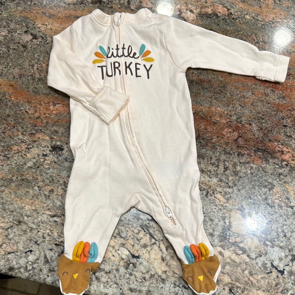 Little Turkey Cream Kids One Piece